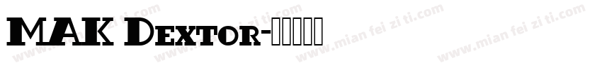 MAK Dextor字体转换